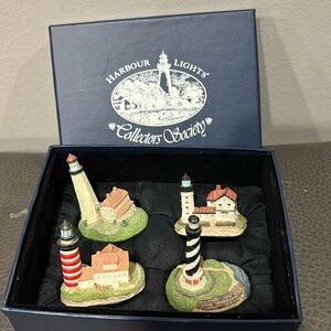 Harbour Lights Collector's Society Spyglass Collection Minature Lighthouses 1996
